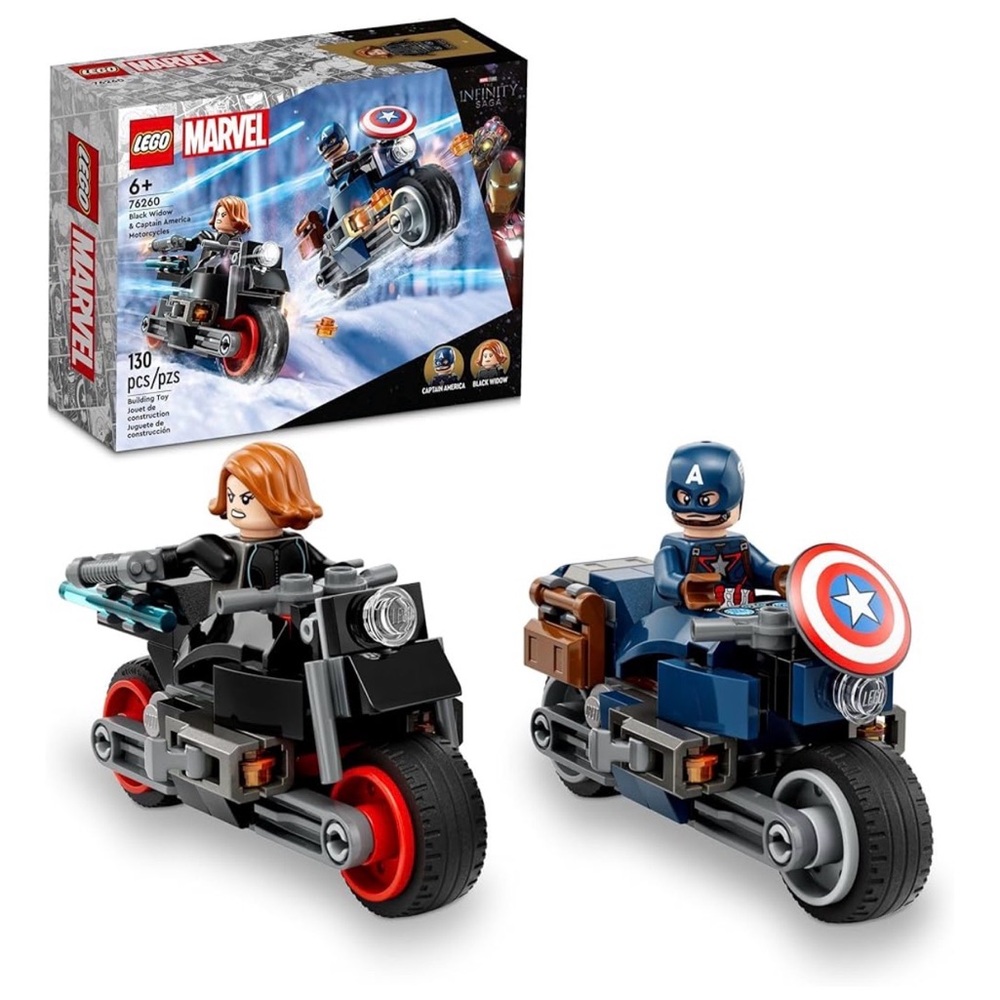 Marvel Building Set - Black and Red Motorcycles - Picture 2 of 7